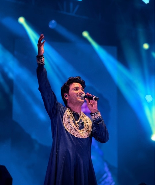 Gajendra Pratap Singh performing